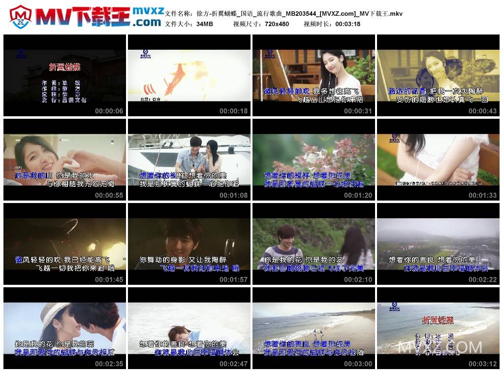 徐方-折翼蝴蝶_国语_流行歌曲_MB203544